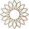 Ekena Millwork Daisy Wood Fretwork Pierced Ceiling Medallion, Red Oak, 38"OD x 12 1/2"ID x 3/8"T CMWP38X38X0375DARO - alternate 3